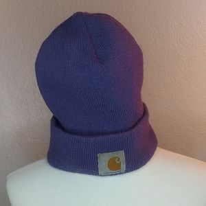 Purple Carhartt beanie